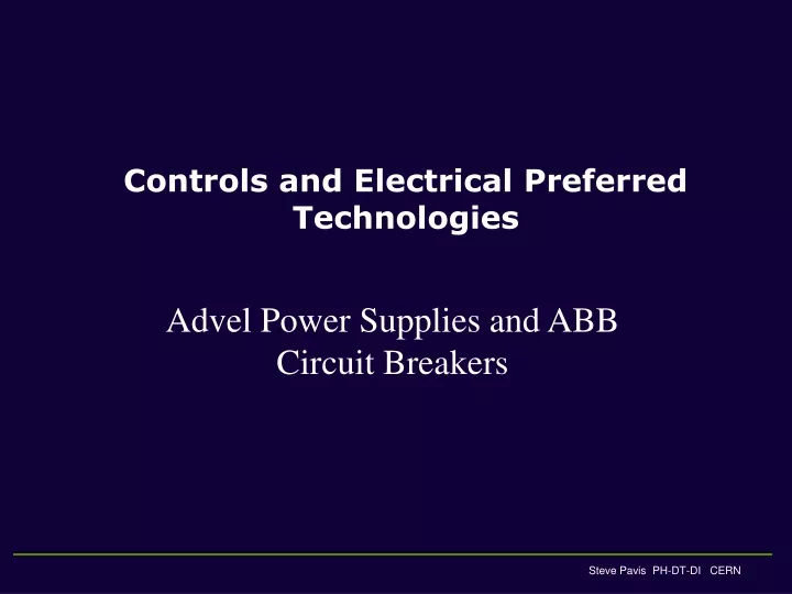 controls and electrical preferred technologies