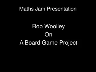 Maths Jam Presentation