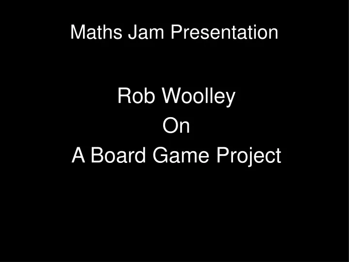 maths jam presentation
