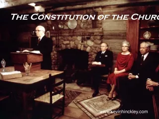 The Constitution of the Church