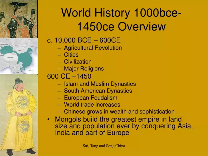 world history 1000bce 1450ce overview