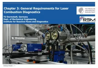 Chapter 3: General Requirements for Laser Combustion Diagnostics