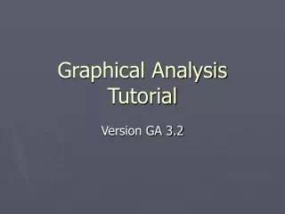 Graphical Analysis Tutorial