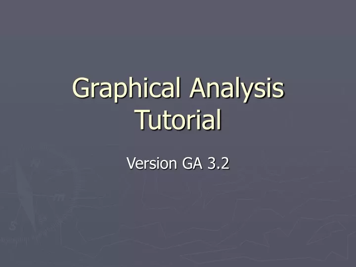graphical analysis tutorial