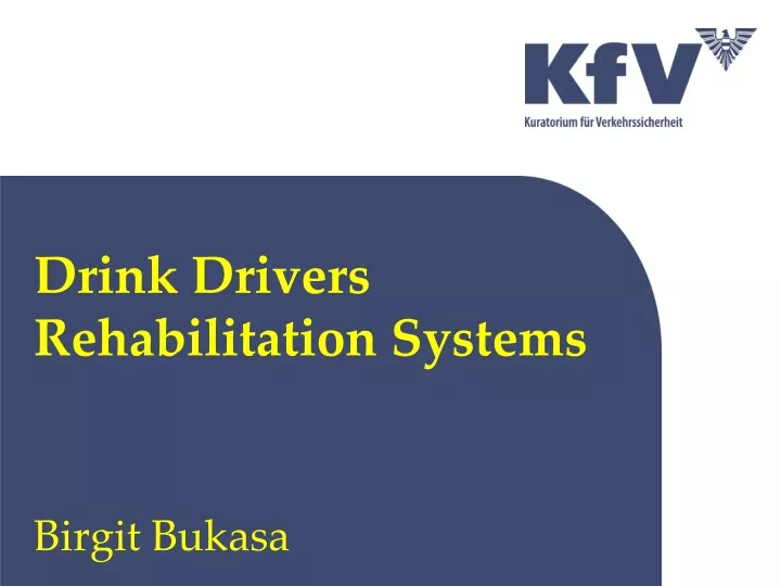 drink drivers rehabilitation systems birgit bukasa