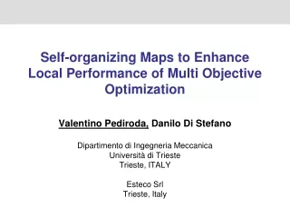 Self-organizing Maps to Enhance Local Performance of Multi Objective Optimization