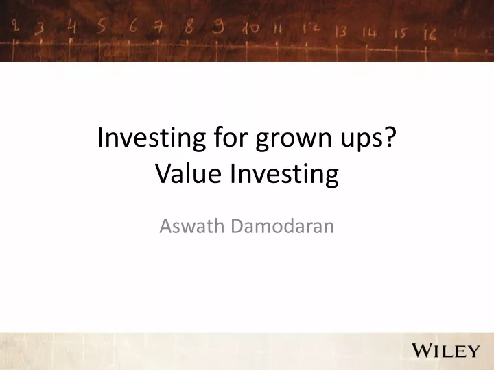 investing for grown ups value investing