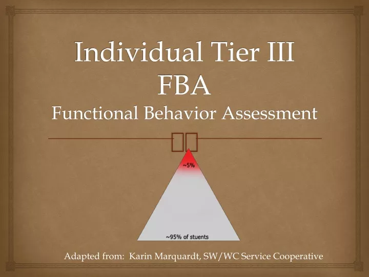 individual tier iii fba functional behavior assessment