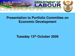 Presentation to Portfolio Committee on Economic Development