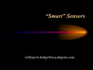 “Smart” Sensors