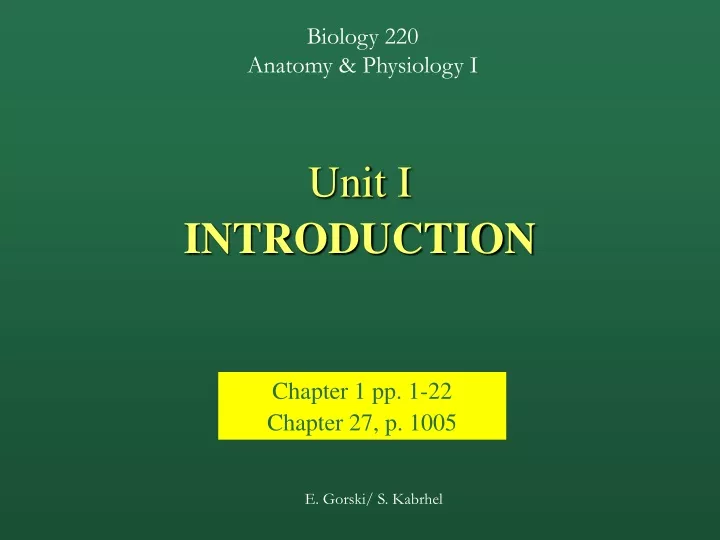 unit i introduction