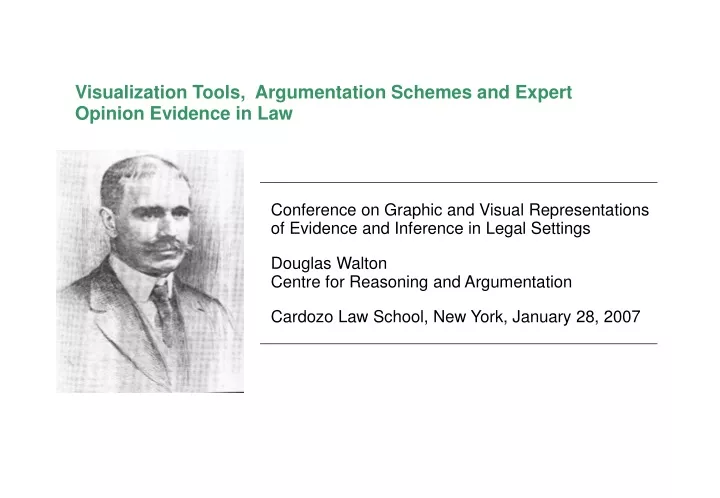 visualization tools argumentation schemes and expert opinion evidence in law