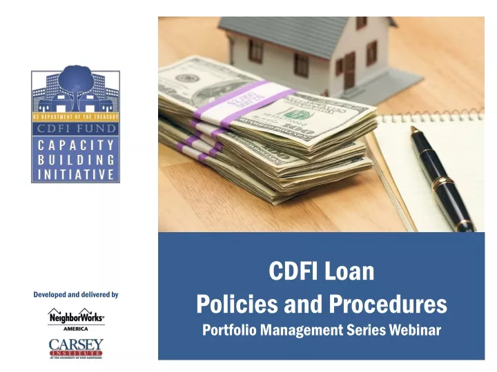 cdfi loan policies and procedures portfolio management series webinar