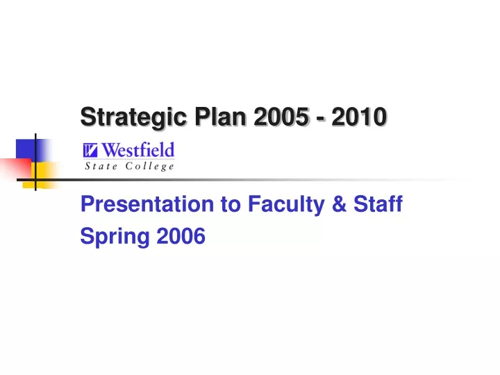 strategic plan 2005 2010