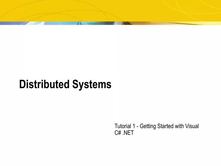 distributed systems