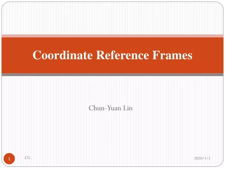 coordinate reference frames