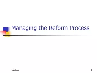Managing the Reform Process