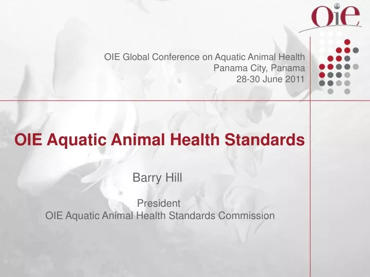 oie global conference on aquatic animal health