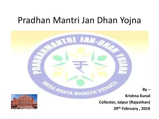 Pradhan Mantri Jan Dhan Yojna