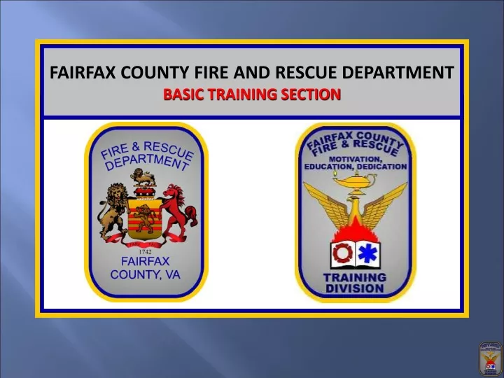 fairfax county fire and rescue department basic