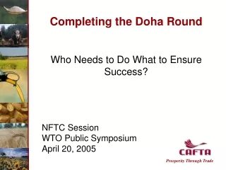 Completing the Doha Round