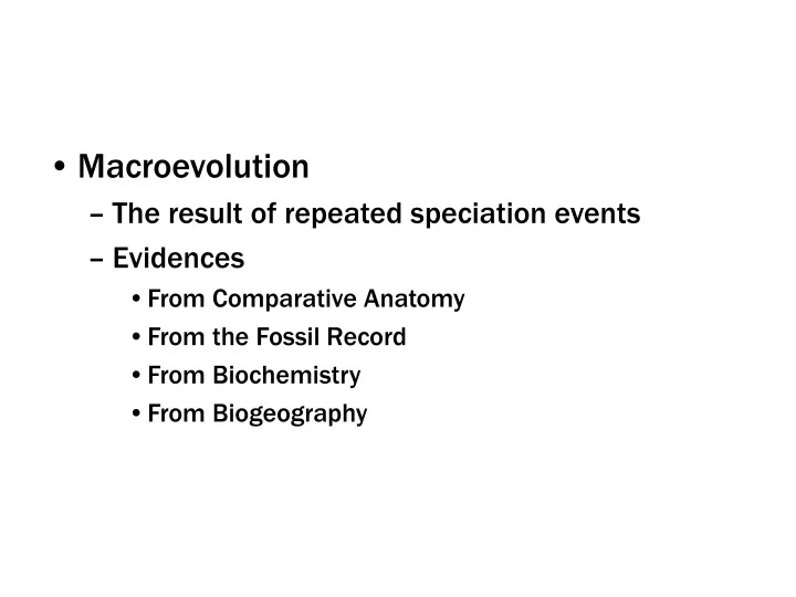macroevolution the result of repeated speciation