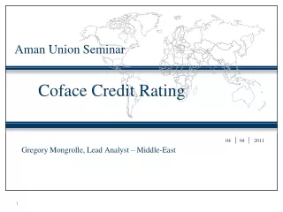 Coface Credit Rating