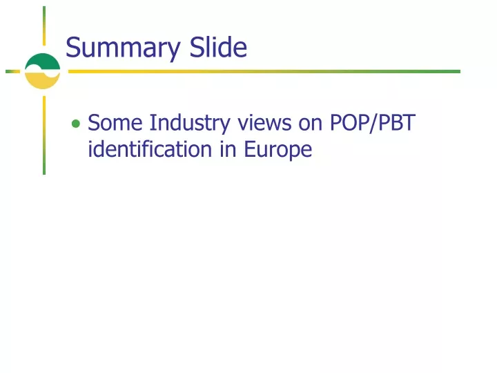 summary slide