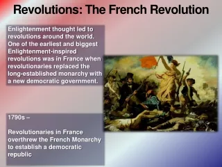 Revolutions: The French Revolution