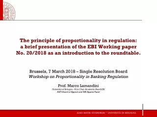 Brussels, 7 March 2018  –  Single Resolution Board