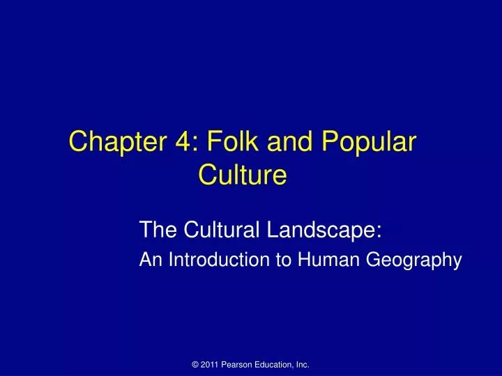 chapter 4 folk and popular culture