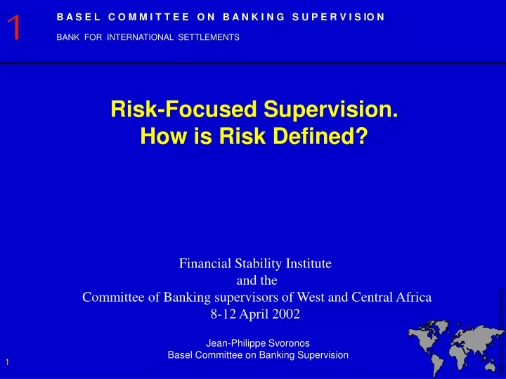 risk focused supervision how is risk defined