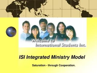 ISI Integrated Ministry Model Saturation - through Cooperation.