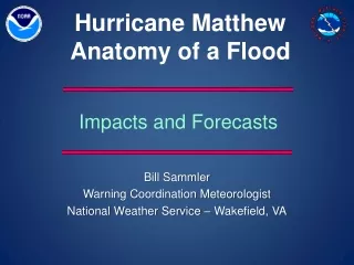 Hurricane Matthew Anatomy of a Flood