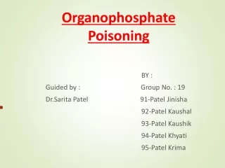 Organophosphate  Poisoning