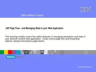 .JSP Page Flow – and Managing State in your Web Application