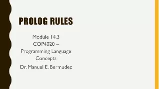 Prolog rules