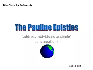 (address individuals or single) congregations