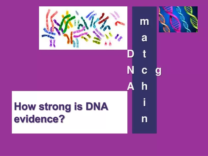 how strong is dna evidence