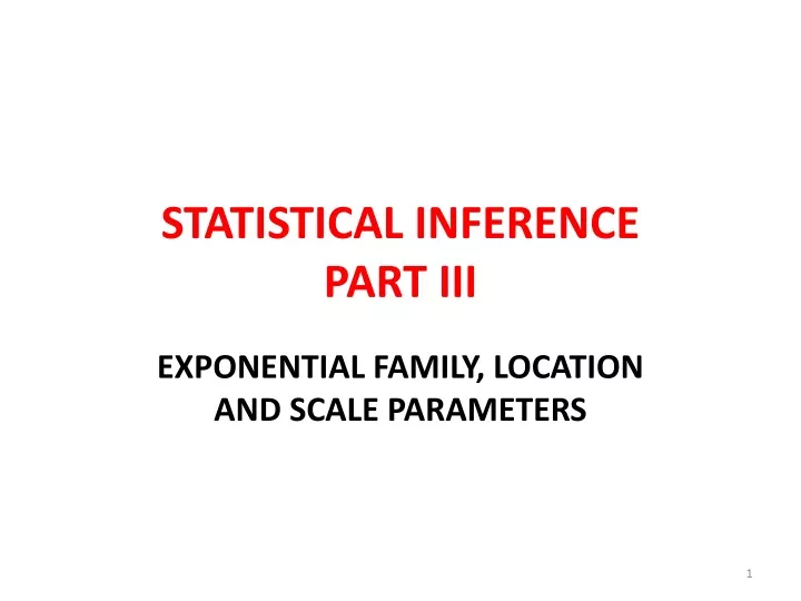 statistical inference part iii