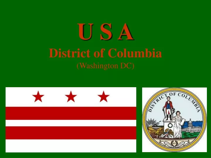 u s a district of columbia washington dc