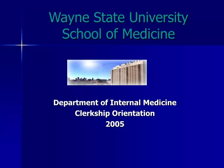 wayne state university school of medicine