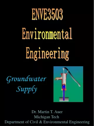Groundwater  Supply