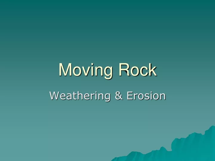 moving rock