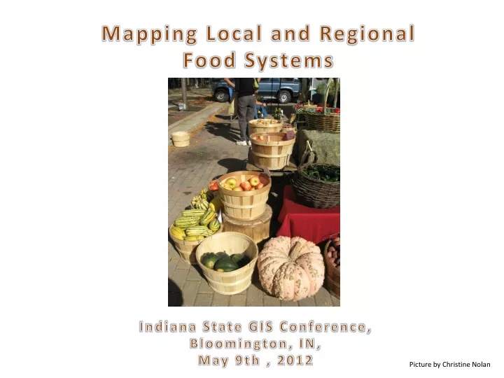 mapping local and regional food systems