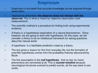 Empiricism