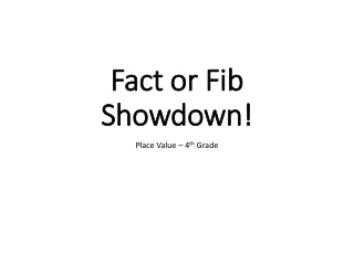 Fact or Fib Showdown!