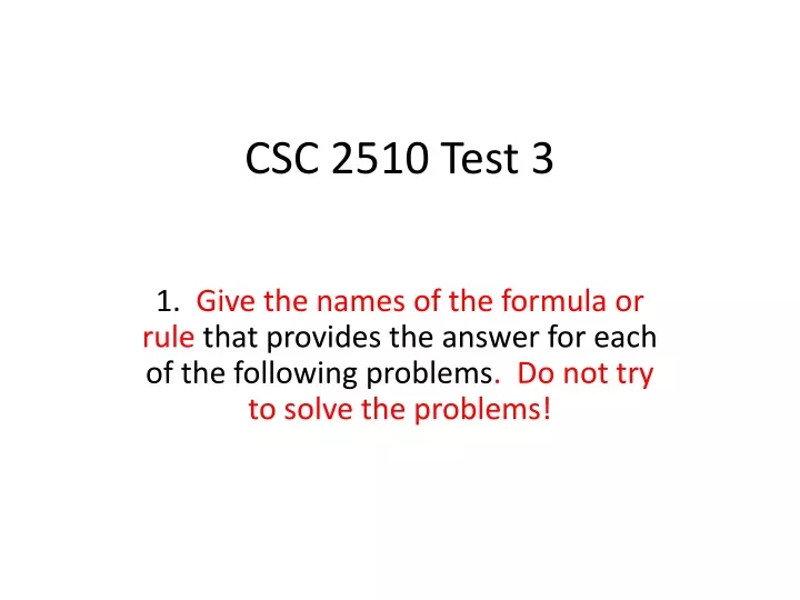 csc 2510 test 3
