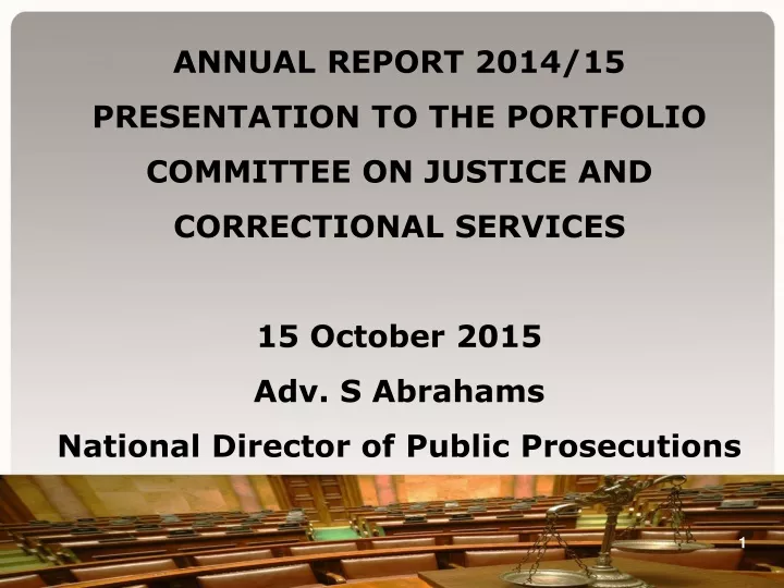 annual report 2014 15 presentation