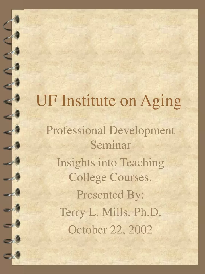 uf institute on aging